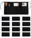 Taille Utopia Wear Taille schort met 3 zakken (SET van 12, zwart, 61 x 31 centimeter)
