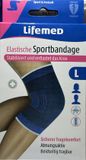 Lifemed Elastische Sport Kniesteun Maat L Blauw