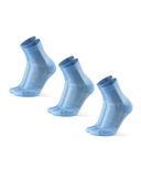 DANISH ENDURANCE Hardloopsokken Lange Afstanden - Blarenbescherming - Unisex - 3 paar - Lichtblauw - 39-42