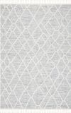 Safavieh Marokkaans Geweven Tapijt voor Binnen, Marrakesh collectie, MRK514, in Ivoor & Grijs, 122 X 183 cm