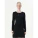 ONLY - ONLMELLI LS BUTTON FLARED DRESS EX KNT - Meisjes - Mini jurken - S - Zwart - Viscose/Polyamide - Herfst/Winter 2025