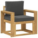 vidaXL Buitensofa Polyester Wit en Anthraciet