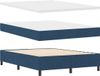 vidaXL Boxspring bed met hoofdeinde Blauw Stof 140 x 200 cm