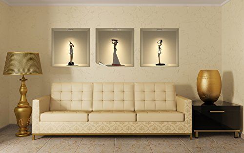 Ambiance-Live col-3D-Afrians 3D-effect sticker Afrikaanse beelden kleurrijk