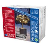 Konstsmide Micro led-lichtsnoer, met dimmer, beschermgeïsoleerd/omgoten, IP67, 80 warmwitte diodes, 24 V buitentrafo, zwarte soft-kabel - 6621-117