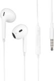 Nuvance Oortjes met Draad - 3.5mm Jack Aansluiting - In-Ear Oordopjes met Draad en Microfoon - Wit