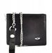 Peterson BIKE Serie - Leren Portemonnee - Zwart - RFID Bescherming - Afneembare Ketting