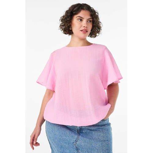 Zizzi Blousetop Plus Size - Roze