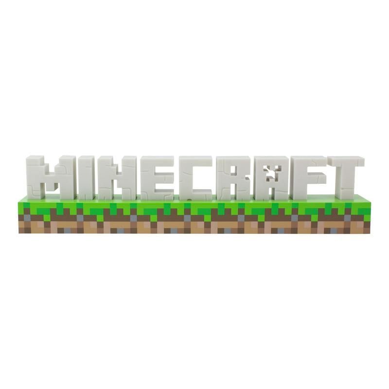 Paladone Minecraft Logo Lamp - Nursery Room - USB Powered - Warm White Light