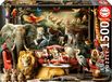 EDUCA Puzzle "Het dierenhuis", 1500 pièces, 85 x 60 cm, à partir de 15 ans