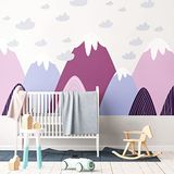Ambiance Sticker Muursticker Kinderkamer Scandinavisch Berglandschap VILKA 80x120cm