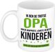 Bellatio Decorations Cadeau koffie/thee mok voor opa - groen - trotse opa - 300 ml