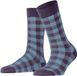 Burlington Vichy gedessineerd katoen sokken dames rood - maat 36-41