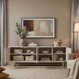 en.casa Commode Boxholm 160x30x57 cm havermout