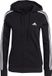 Adidas Sportswear Essentials Fleece 3-Stripes Ritshoodie - Dames - Zwart