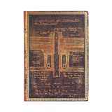Carnet Paperblanks Embellished Manuscripts Collection - Tesla, Sketch of a Turbine Midi Lined Softcover Flexi Journal (240 pages)