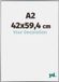 yd. Cadre photo A2 42x59,4 cm Plastique Argent Brillant