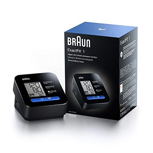 Braun ExactFit 1 Bovenarmbloeddrukmeter (klinisch nauwkeurig, bediening met één druk op de knop, eenvoudig in gebruik, groot display, thuisgebruik, universele manchet) BUA5000EUV1AM