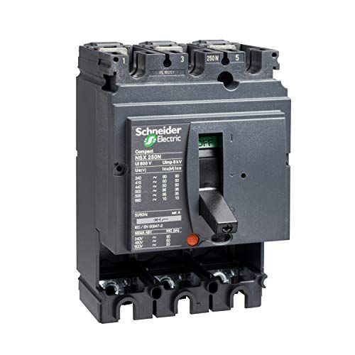 Schneider Electric Compact NSX250N - Stroomschakelaar - 250A - 3P - Zonder ontspanningssysteem