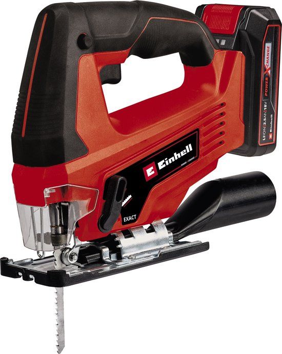 Einhell Accu Decoupeerzaag TC-JS 18 Li Kit - Power X-Change - 18V - Incl. 2.5 Ah Accu, Lader & Koffer