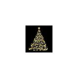 Ambiente - Servetten - Shining Tree Black - 33 x 33 cm - Kerst - Winter - Goud Zwart - Kerstservetten