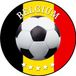 Bellatio Decorations Bierviltjes Belgie - 100x stuks - voetbal - EK/WK versiering - onderzetter