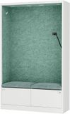 Sally MentalBox - Geluidsabsorberende cabine voor 2 personen - Groen / Wit