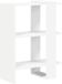 vidaXL Boekenplank - 2-laags - 52 x 25 x 71,5 cm - Bewerkt hout - Wit