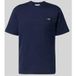 Lacoste Classic Fit T-Shirt ronde hals donkerblauw, Effen