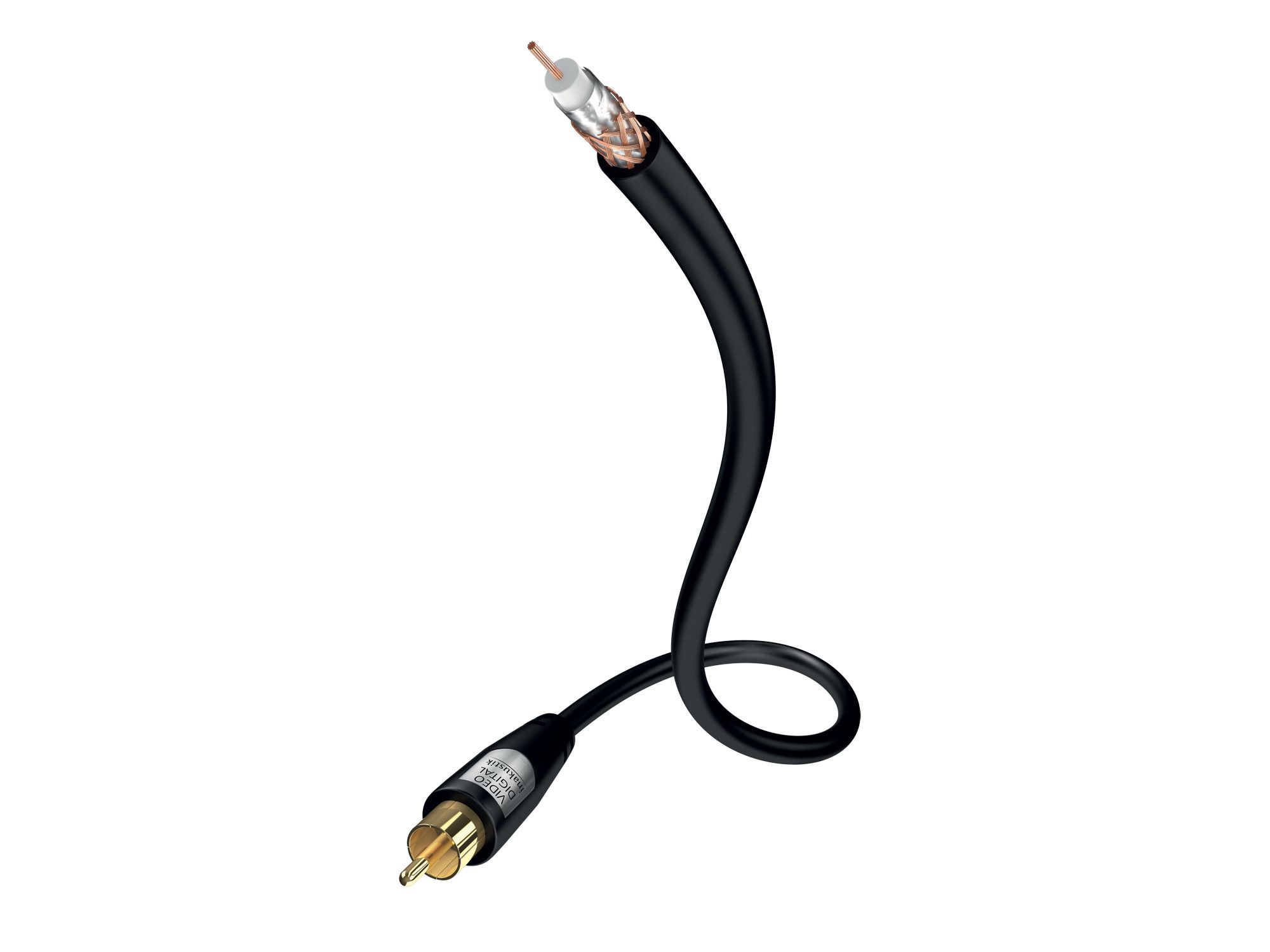 Inakustik Star Dig Coax Cable - 0.75m - RCA to RCA - Black