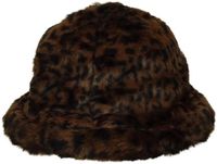 Kangol Bob imitatiebont vrouw luipaard Bruin S