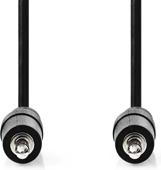 Nedis Stereo Audio Kabel - 3.5mm Male - 3.5mm Male - 1m - Zwart