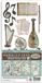 Stamperia Music 6x12 Inch Paper Cut-outs (4pcs) (SBBCT05)