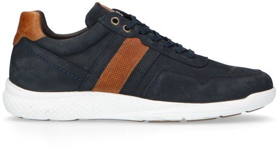 No Stress Heren Donkerblauwe Lage Sneakers Maat 44