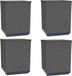 vidaXL Plantenbakken 4 stuks 30x30x37 cm polypropeen zwart