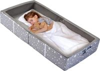 Merkloos ApexArte® Kinderbed - Peuterbed - Babybed - Donkergrijs - Inclusief Traagschuimmatras
