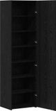 vidaXL Highboard Zwart Eiken 50 x 42,5 x 185 cm