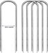ZenithVibe Robuuste Grondpinnen voor Tent en Trampoline - Metalen Haringen voor Tuin, Camping en Schaduwdoeken (9CM Breed, 4 Stuks)