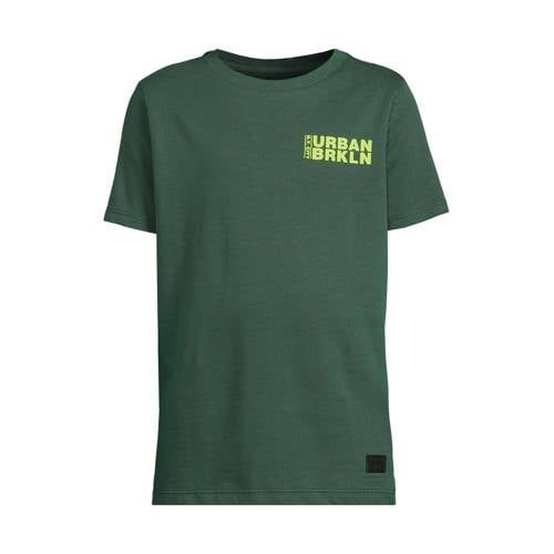 Orange Stars T-shirt met backprint donkergroen