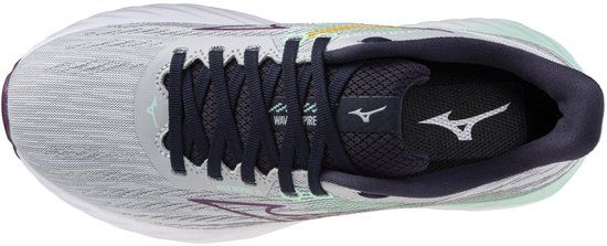 Mizuno Wave Inspire 21 Hardloopschoenen Dames Grijs - Groen - Wit