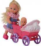 Evi Love Simba Evi met poppenwagen