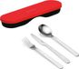 Guzzini Fratelli Guzzini Store&Go bestekset 3 stuk(s) Rood, Roestvrijstaal