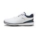 PUMA Fusion Grip ST chaussures de golf pour Hommes, Bleu/Blanc/Argent, Taille 46