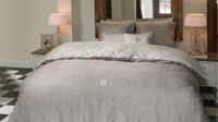 Riviera Maison Coughton Court dekbedovertrek - Tweepersoons - 200x200/220 - Zand