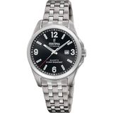 Festina F20697/3 Dames Horloge - Mineraalglas - Titanium/Staal - Zilverkleurig - Ø 31 mm - Quartz - Vouw/Vlindersluiting - 10 ATM (zwemmen)