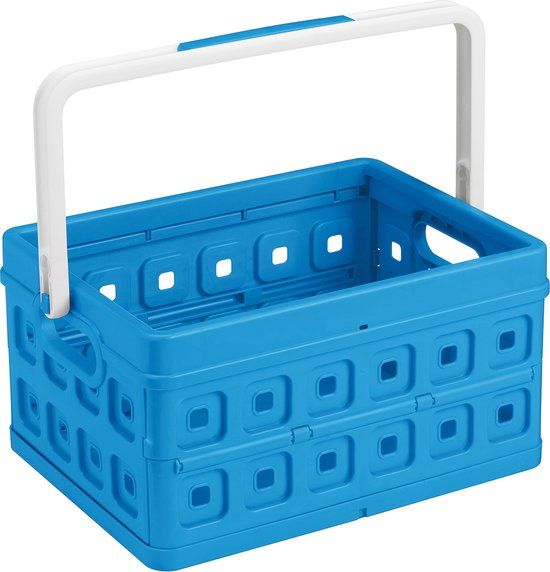 Sunware Vouwkrat - 24L - Blauw - 43.5 x 31 x 21.3 cm
