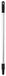 Maya Professional Tools 80203-6 aluminium steel voor inklapbare veegschop, FBK/levensmiddelhygiëne, 800 mm x 25 mm, zwart