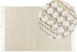 Beliani MAVIKENT - Beige Wol Vloerkleed - 160 x 230 cm - Beliani