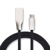 Snellaadkabel, Sony Snellaadkabel, type C, voor Sony Xperia 1, Android-smartphone, oplader, 1 m, USB, snellaadaansluiting, zwart