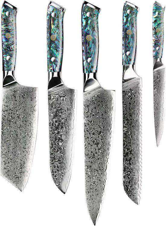 Shinrai Japan Messenset - 5-delig - Roestvrijstaal - Japans Design - Met Luxe Geschenkdoos
